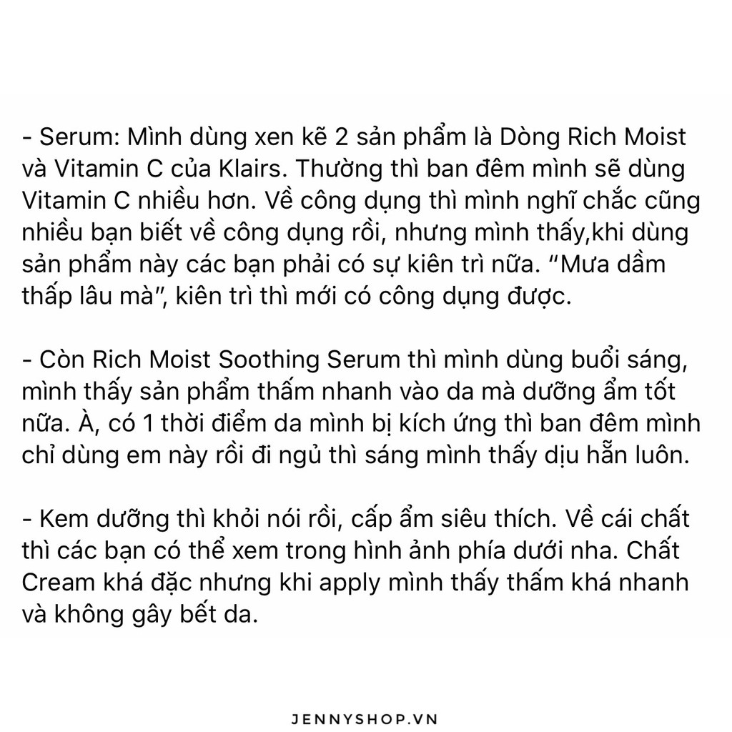 Kem Dưỡng Ẩm Klairs Rich Moist Soothing Cream