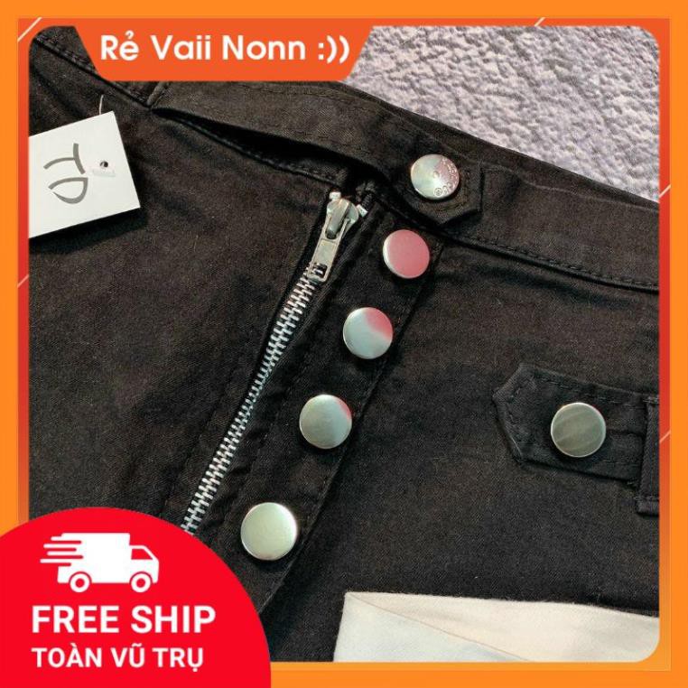 🌈FREESHIP🌈 Quần Short cạp cao phối 5 nút và dây kéo chính giữa. | BigBuy360 - bigbuy360.vn