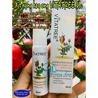 Xịt họng keo ong vitatree úc cho bé và người lớn