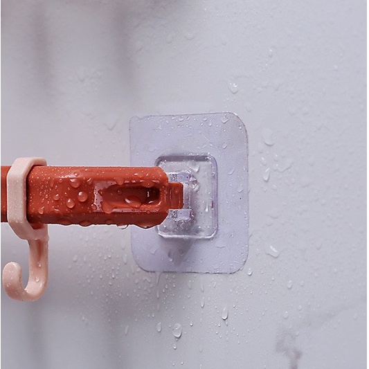 Thanh móc nhựa dán treo đồ dán gắn tường nhà tắm đa năng hút chân không siêu dính chắc chịu lực