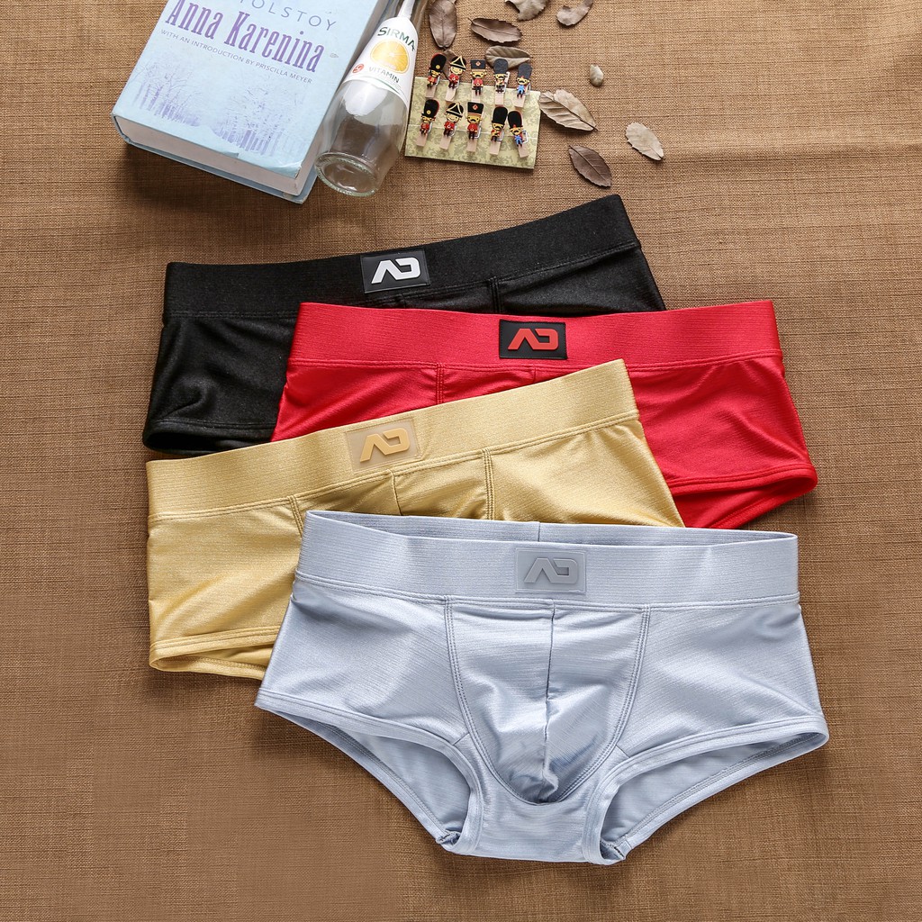 Ready stock quần lót nam boxer briefs lưới thời trang kháng khuẩn thoáng khí chất lượng cao cấp