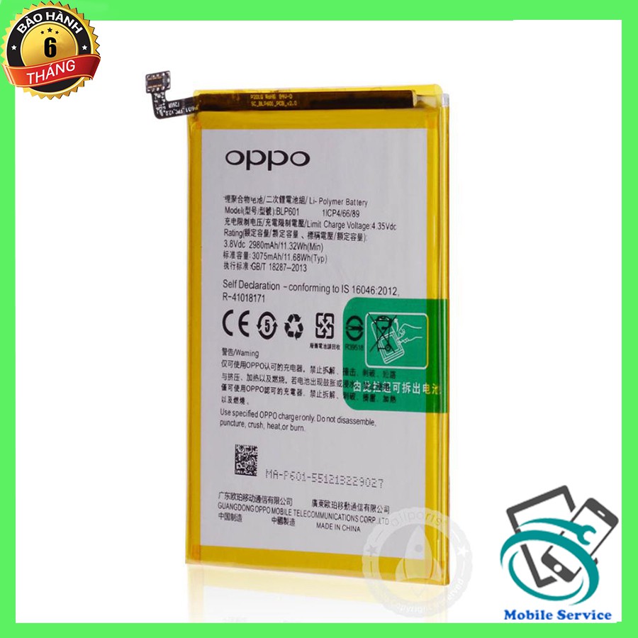 Pin OPPO  A59/ F1S, [BLP601], Zin, Chính Hãng Bảo hành 6 tháng 1 đổi