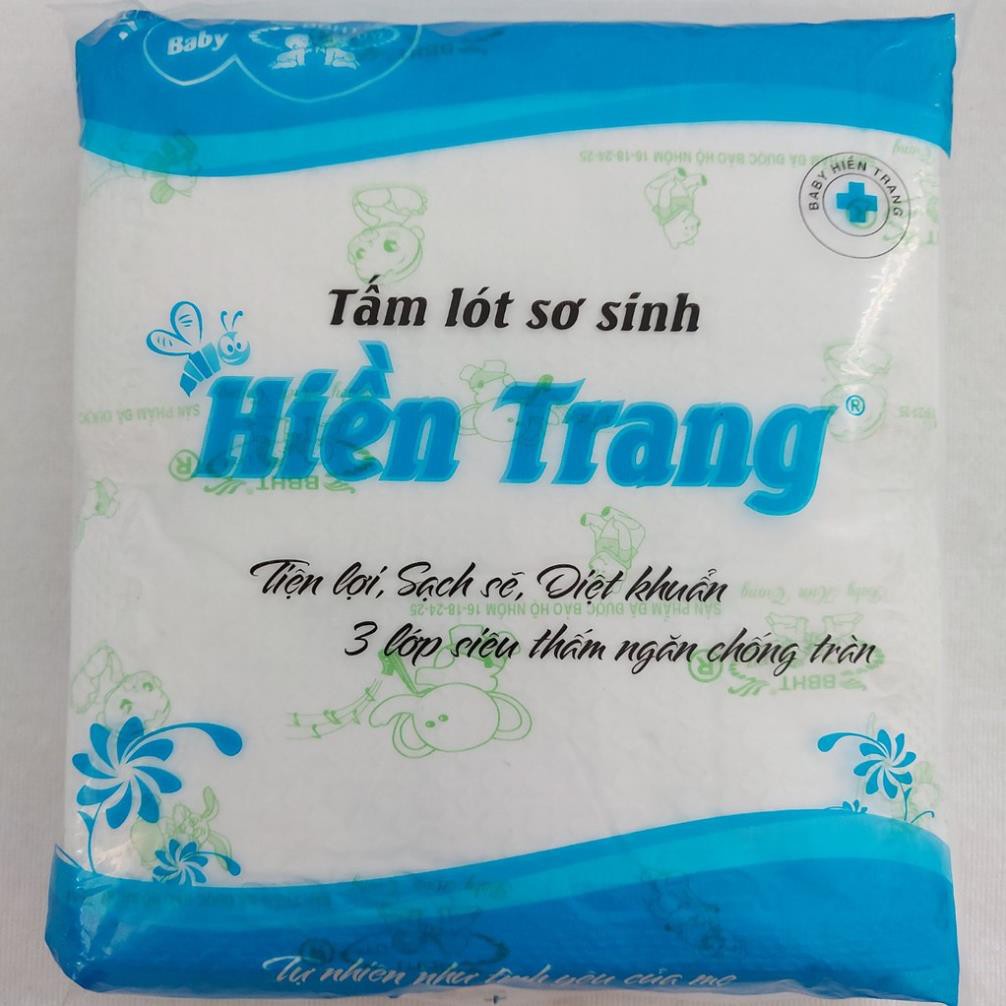 Tấm lót sơ sinh Hiền Trang 3 lớp siêu thấm gói 30 tờ