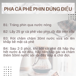 Cà phê bột Robusta ĐẬM KAFE - Nguyên chất rang mộc 500g
