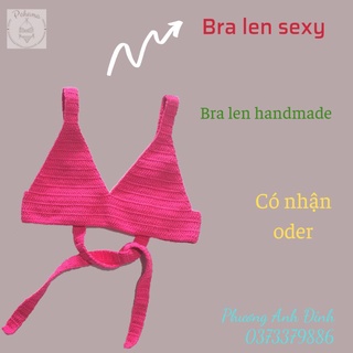 [Có sẵn] Bra len handmade - sexy - croptop len - oder màu - nhận sỉ - bikini handmade - len đan tay