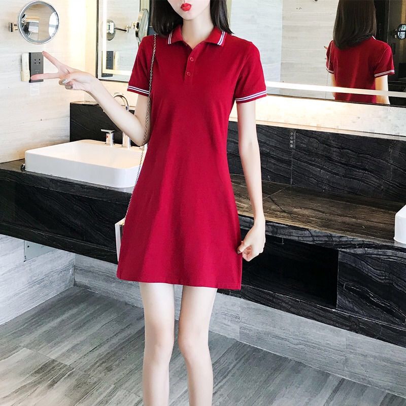 Đầm Thun Polo Tay Ngắn Có Cổ Thời Trang Mùa Hè 2020 | BigBuy360 - bigbuy360.vn