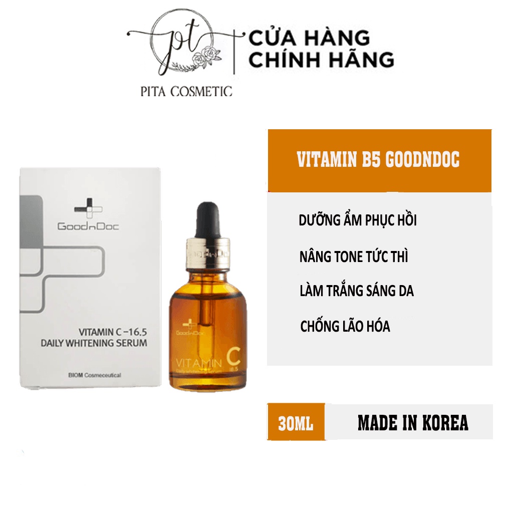 [Chính Hãng] Serum Dưỡng Ẩm Phục Hồi Làm Trắng Sáng Da, Mờ Thâm Sạm Nám, Cấp Nước Chống Lão Hóa Da GoodnDoc Hydra B5