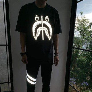 [FREESHIP] Áo Bape Phản Quang - Áo cá mập phát sáng ảnh thật