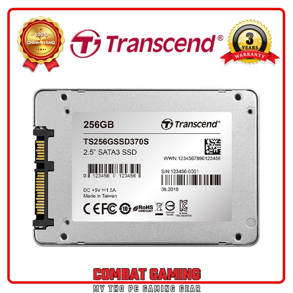 Ổ Cứng SSD TRANSCEND 370S 256GB 2.5" SATA3 Chip MLC Chuyên Server