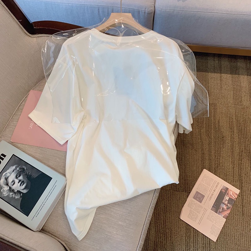 NRVP Áo Thun Nữ Tay Ngắn In Hình Phong Cách Hàn Quốc Thời Trang Mùa Hè 2022