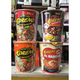 Mì Ăn Liền Koreno Dạng Cốc Các Vị 65g