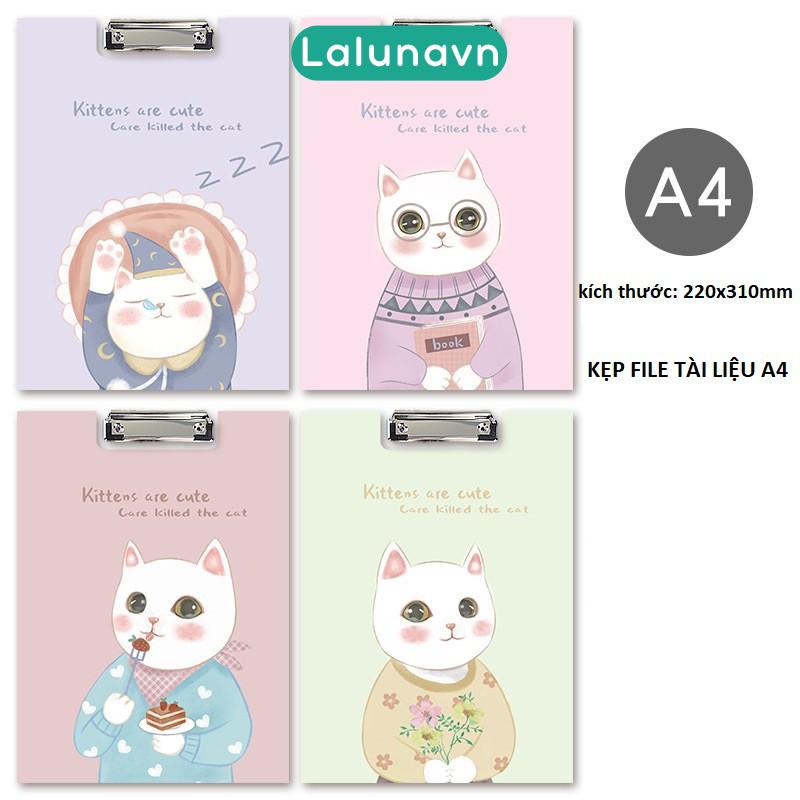 Kẹp File tài liệu A4, lưu hồ sơ phong cách Hàn Quốc Lalunavn - B5