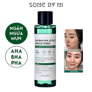 Toner dưỡng ẩm làm sạch some by mi aha bha pha 30 days miracle toner 150ml auth