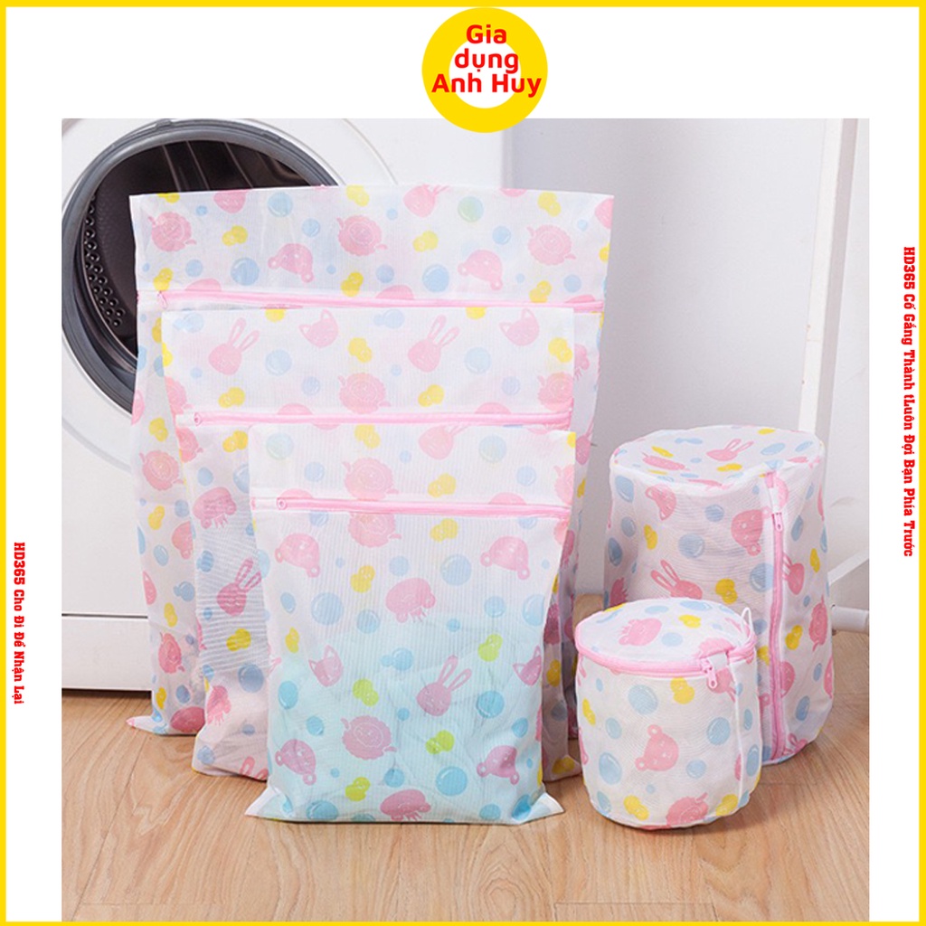 Túi lưới giặt đồ quần áo đồ lót 5 chi tiết đủ size