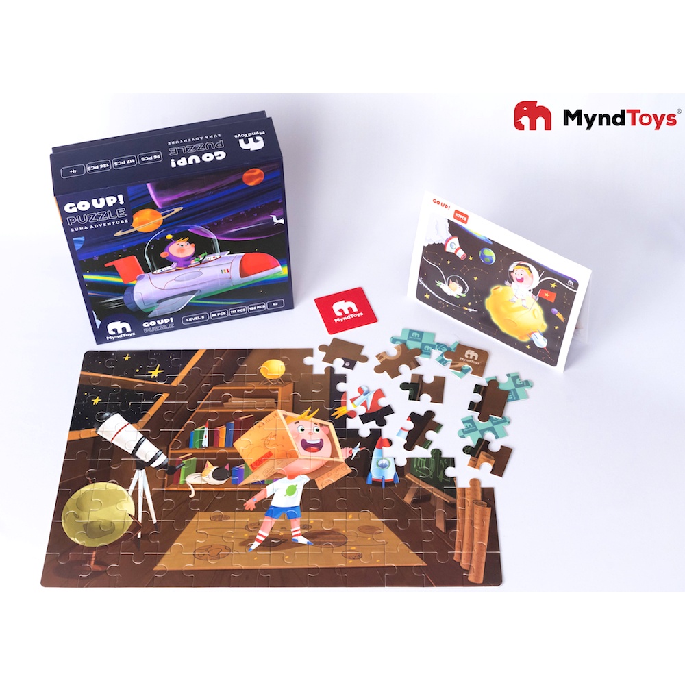 Ghép Hình Puzzle Cấp Độ 5 Chủ Đề Cuộc Phiêu Lưu Của Luna Cho Bé từ 4,5 Tuổi - hiệu MyndToys