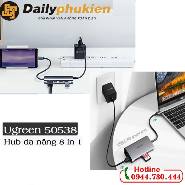 Cáp chuyển đa năng USB TypeC Ugreen 50538 dailyphukien