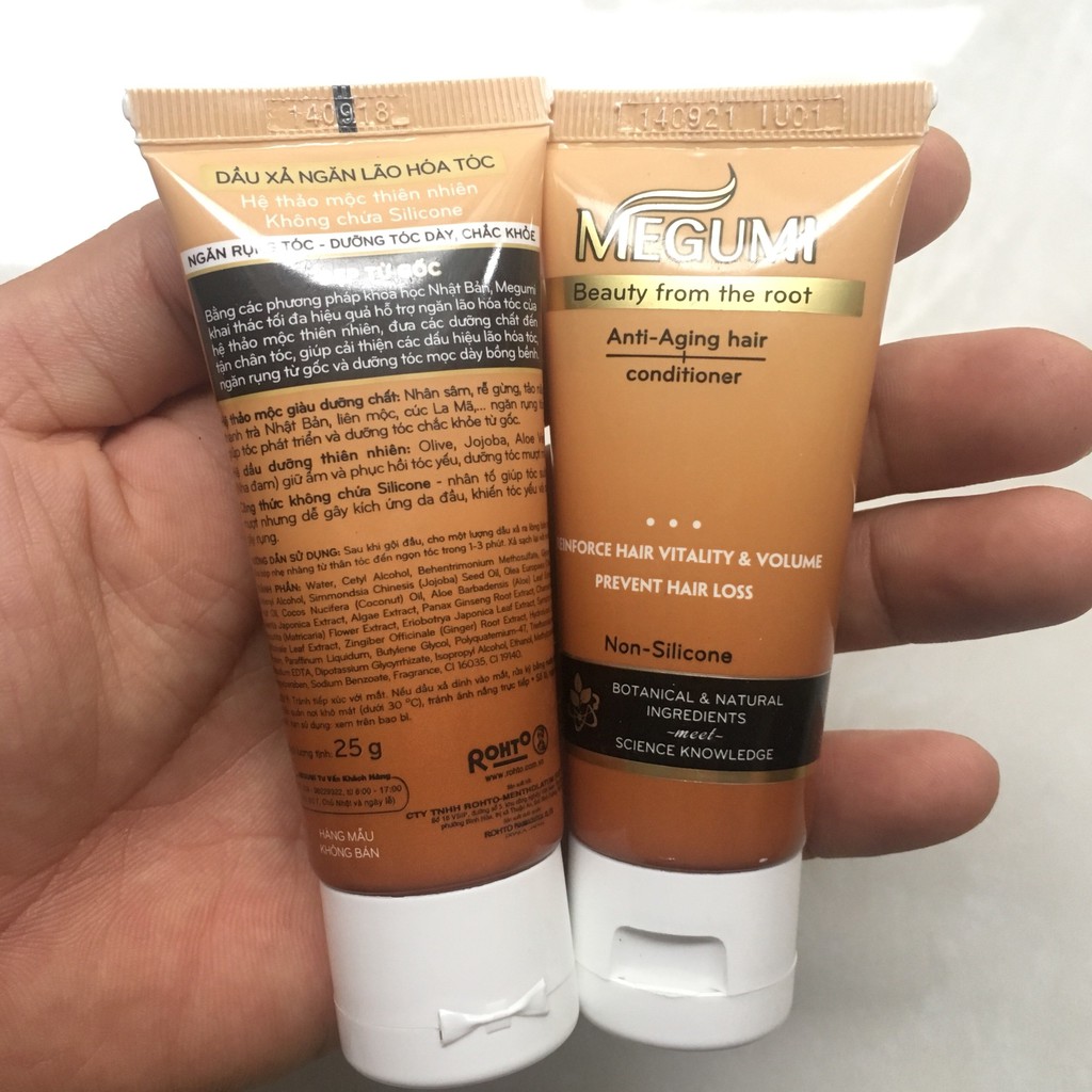 Dầu xả ngăn rụng tóc Megumi tuýp nhỏ 25g