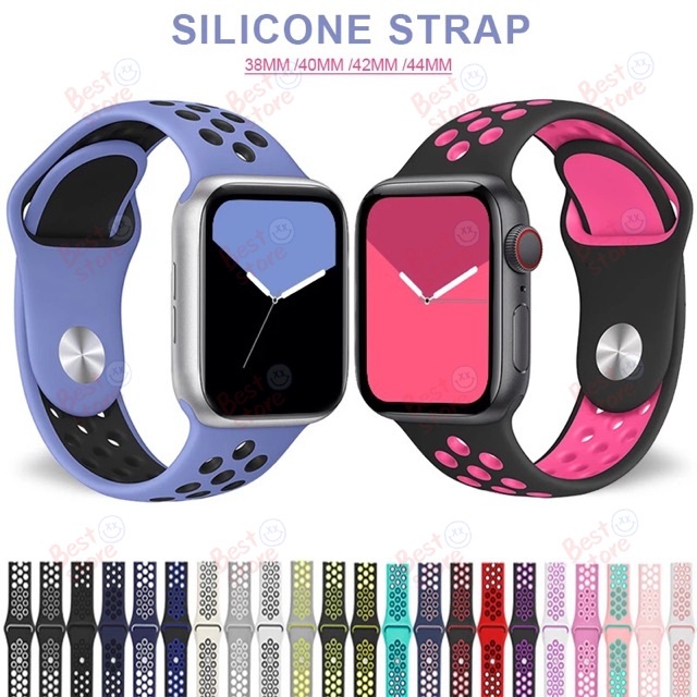 Dây Đeo Silicon T500 F10 W26 Ft50Iwatch Nike Cho Đồng Hồ Thông Minh Apple Watch 44mm Series 4 5