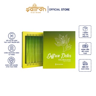 Thạch Nhụy Hoa Nghệ Tây TRÚC AN Saffron Detox 1 hộp 15 gói/ hộp giúp thải độc, đốt mỡ cơ thể, giảm cân Saffron Việt Nam