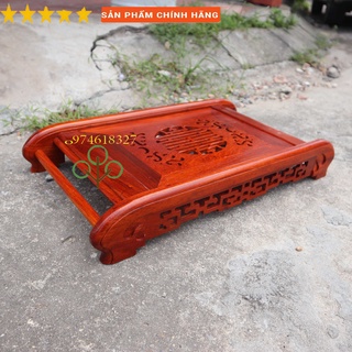 Khay trà chân cuốn thư,bàn trà gỗ hương có khay inox hứng nước 2 cỡ khay chè