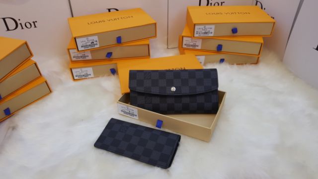 Ví hoa nâu sép 2 fullbox | BigBuy360 - bigbuy360.vn