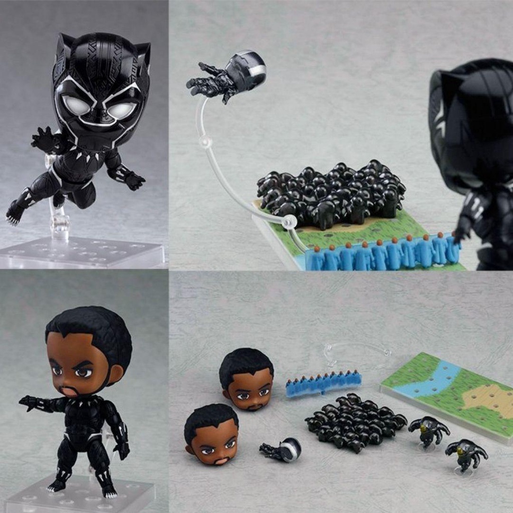 Mô hình Marvel Black Panther 10cm 955 DX Infinity Edition DX Ver Nendoroid GOOD SMILE CHÍNH HÃNG NHẬT MVND01