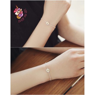 Vòng tay hoa cúc vàng nhỏ xinh thanh mảnh dễ thương phụ kiện trang sức style hàn quốc - Shop Kỳ Lân