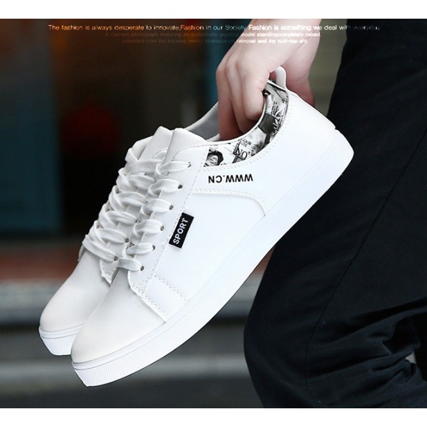 Giày Nam, Giày Thể Thao Da Cao Cấp Thời Trang Trẻ Trung 037 | BigBuy360 - bigbuy360.vn