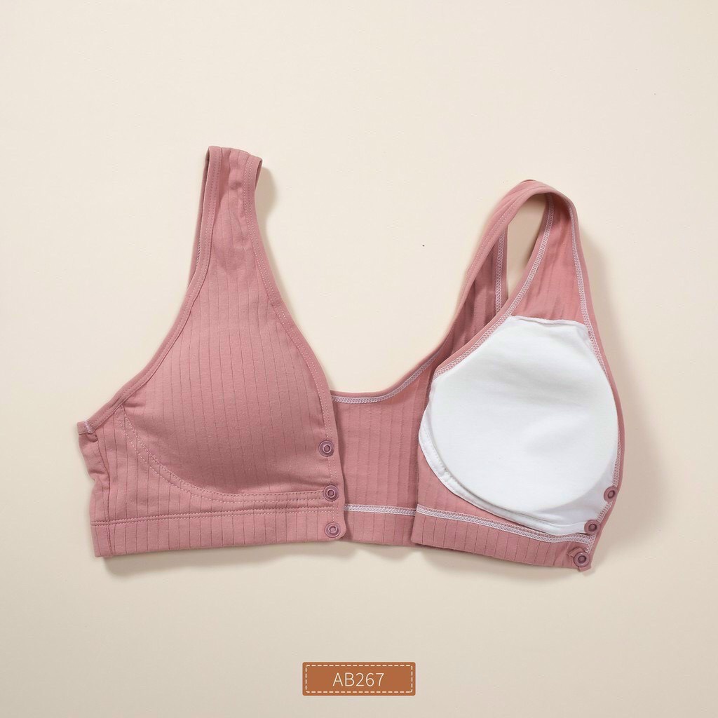 [Hàng chính hãng] Áo bra bầu chống chảy xệ cao cấp, siêu có giãn, siêu mát♻️Áo lót bầu có mở cúc cho con ti
