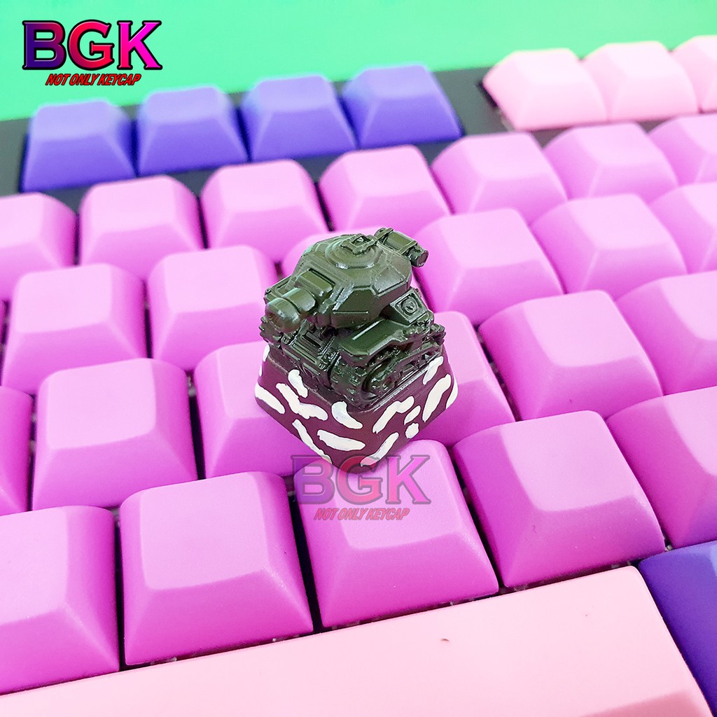 Keycap Lẻ Xe Tăng Tank Panzer V2 Cực đẹp ( Đế Xuyên LED, Keycap bàn phím cơ,keycap resin độc lạ )