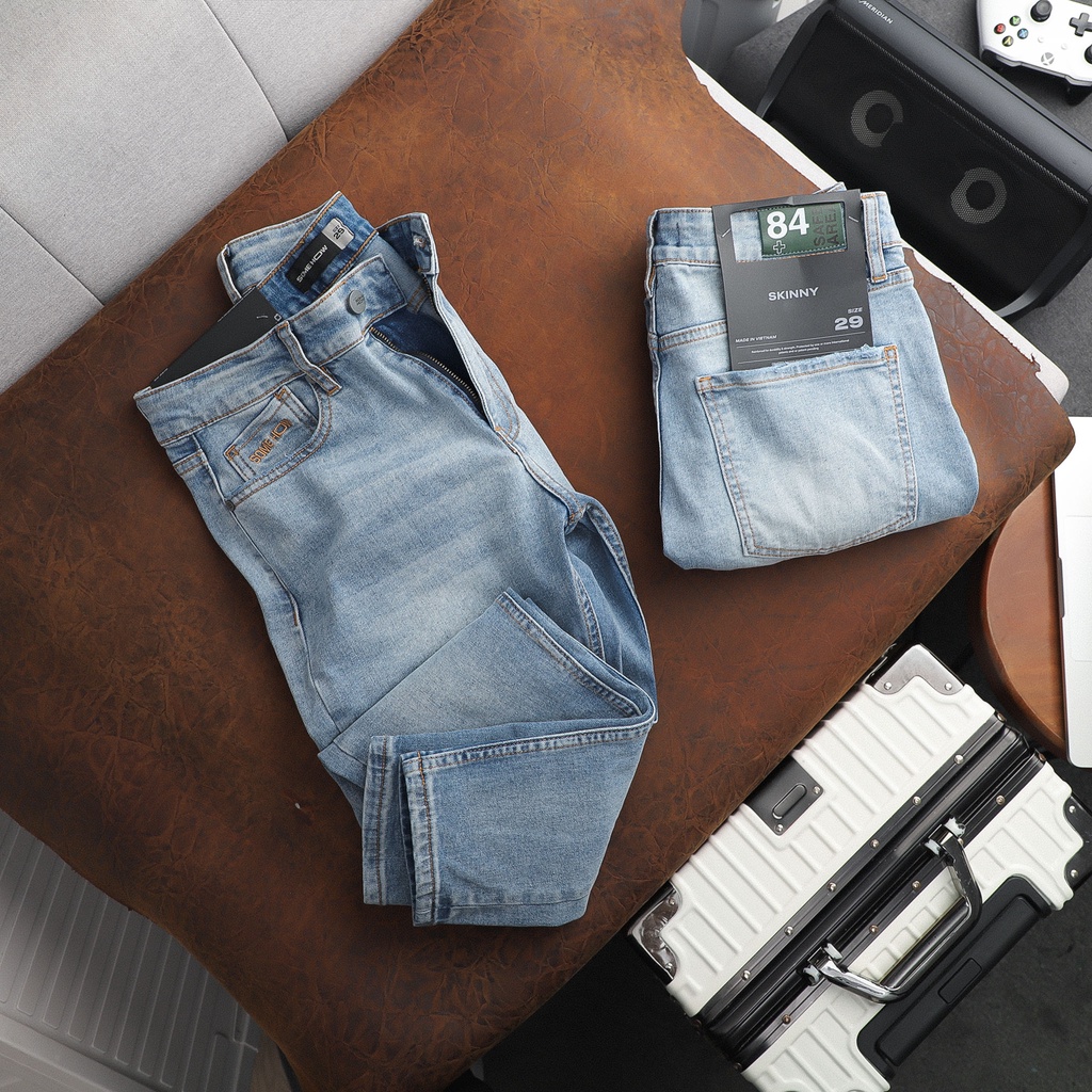 Quần Jean Nam Skinny Green Torn Pock , Chất Jean Cotton Pha Spandex Thoải Mái , QJ004119 ,SOMEHOW