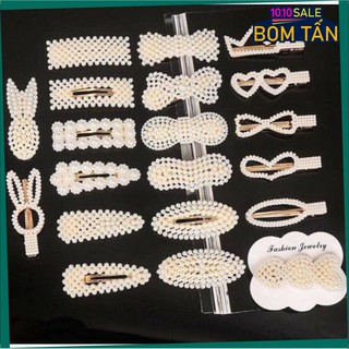 [Mã SKAMLTSW8 giảm 10% đơn 100K] Kẹp Tóc Ngọc Trai Kẹp Mái Kiểu Dáng Hàn Quốc