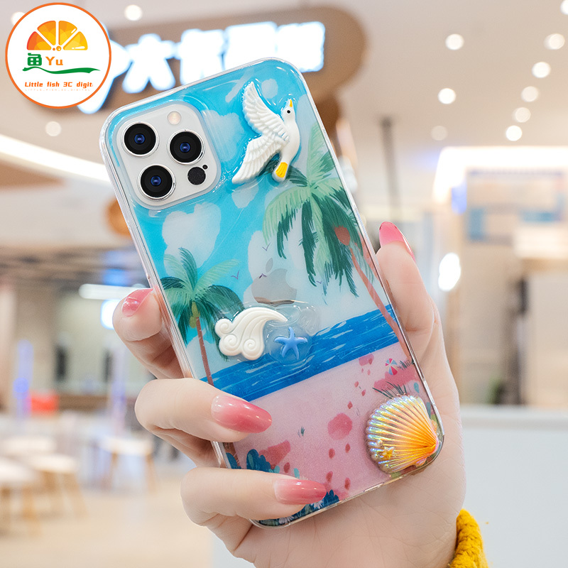 Ốp Lưng Họa Tiết Đại Dương Cho Iphone 12 Pro Max 11 Pro Max I7 Se2020 Xr 7plus 8plus Vỏ iPhone | BigBuy360 - bigbuy360.vn