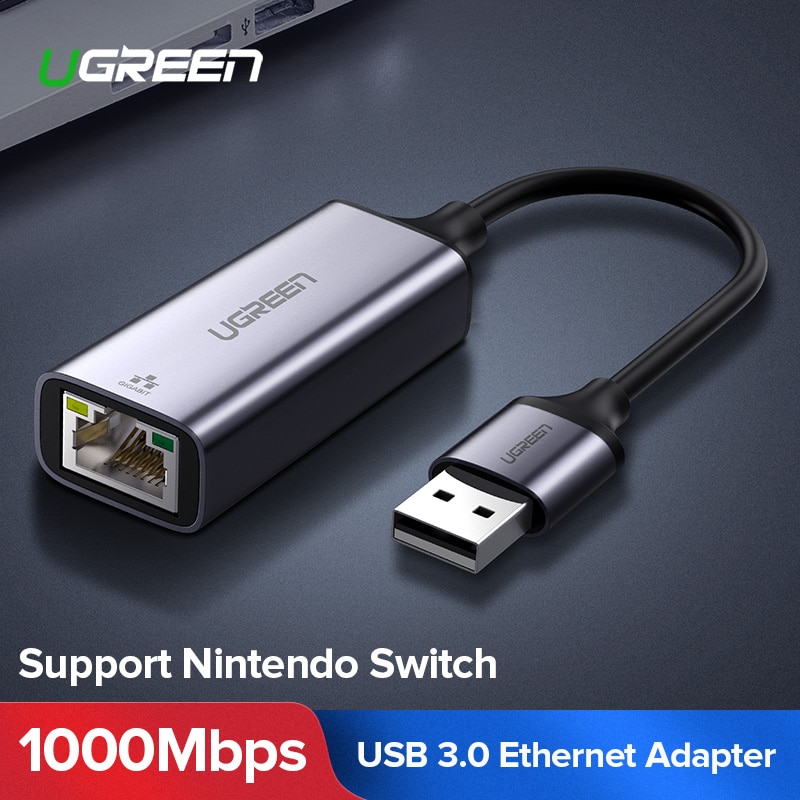 Bộ Chuyển Đổi Mạng Ugreen Usb 3.0 Ethernet Sang Rj45 Lan Cho Windows 10 Xiaomi Mi Box 3 S