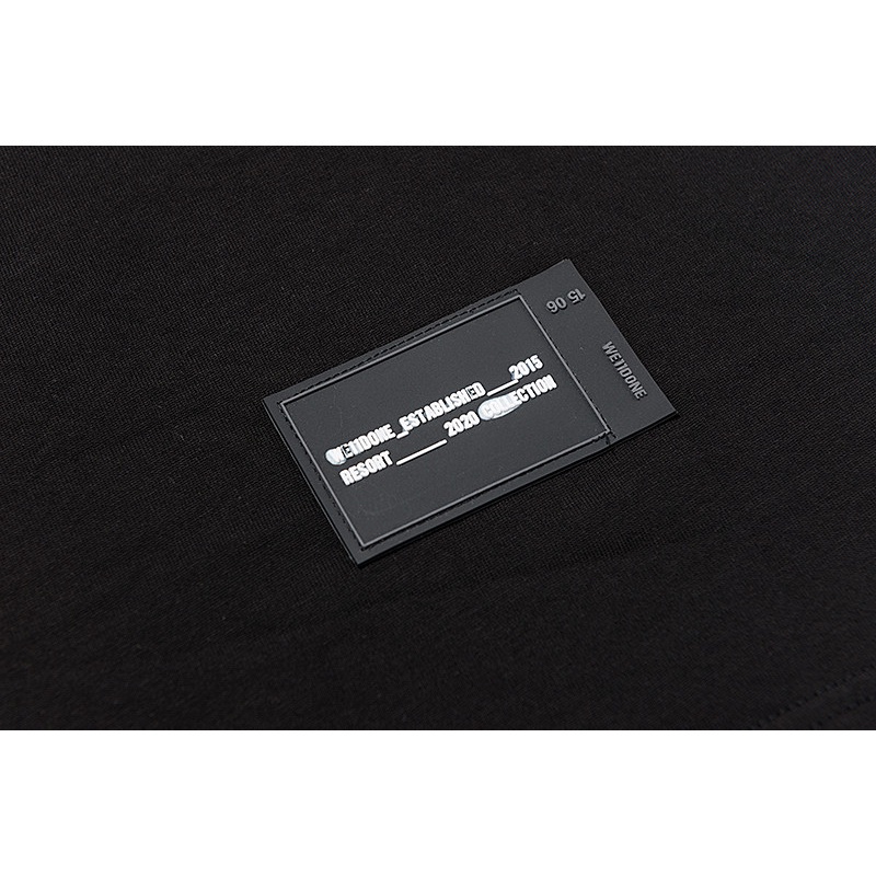 Áo Thun Cotton Ngắn Tay Dáng Rộng In Chữ WE11DONE Màu Bạc Thời Trang Cho Nam Và Nữ