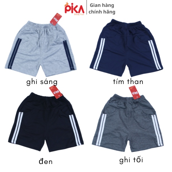 Quần short đùi -Pika kids – chất liệu 100% cotton – kiểu dáng khoẻ khoắn cho -bé trai từ 10-33kg – >>> top1shop >>> shopee.vn
