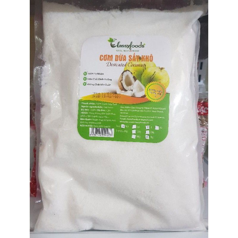 Cơm dừa / vụn dừa sấy khô 100g