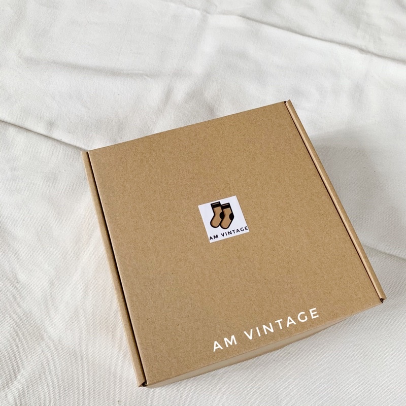 Hộp Quà Tặng Gift Box Giấy Kraft Vintage Đựng Quà Lưu Niệm, Mỹ Phẩm, Nước Ngọt 20x20x8 | BigBuy360 - bigbuy360.vn