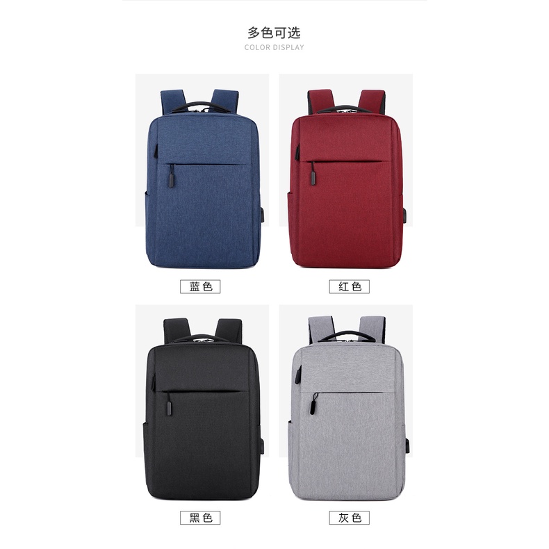 Ba lô JASMIN NOIR vải oxford đựng laptop cỡ lớn phong cách đơn giản thời trang dành cho nữ