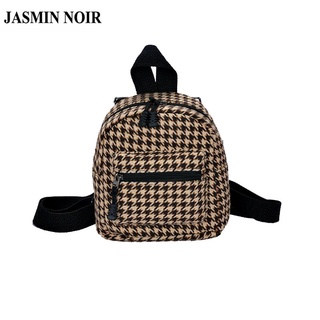 Ba Lô JASMIN NOIR Đi Học Vải Len Thiết Kế Đơn Giản Cho Nữ
