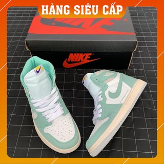 Siêu Cấp_ giày sneaker JD cổ cao (trắng xanh)