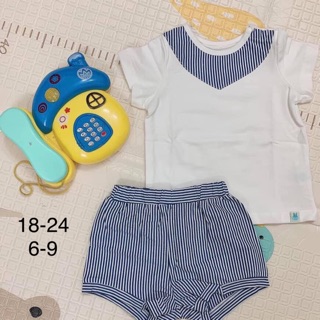 Bộ Little love yếm cổ