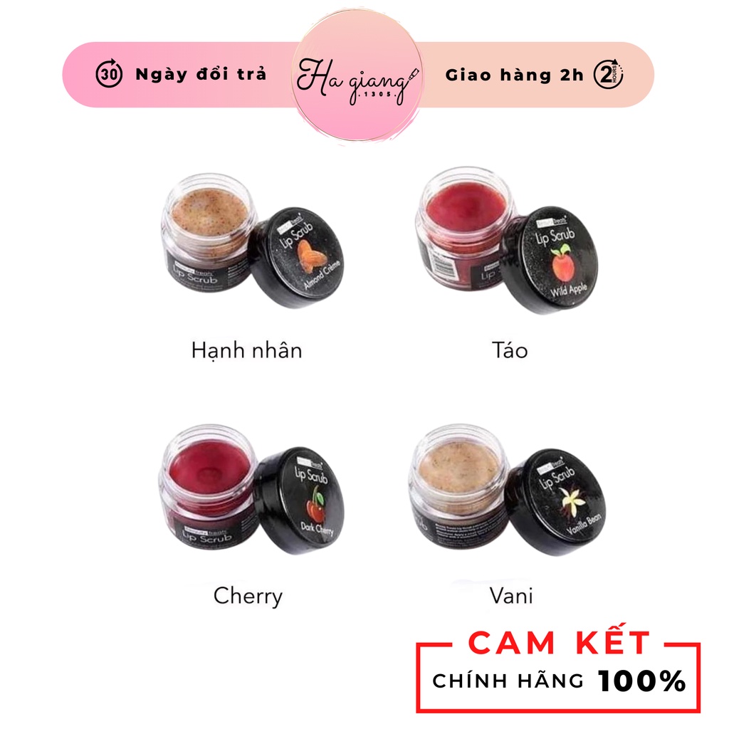 Tẩy tế bào chết môi Beauty Treats Lip Scrub giúp lấy da chết môi, làm hồng dưỡng mềm môi