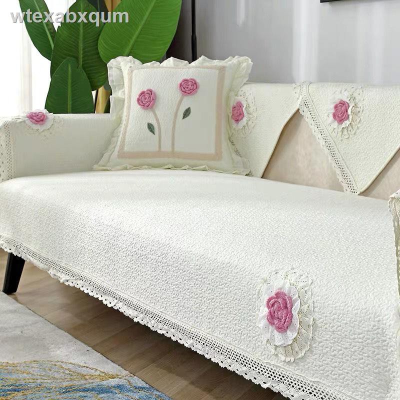 trang trí chụp ảnhhoa lụaﺴ♦đệm sofa cao cấp thời trang Hàn Quốc bông ép phổ thông bốn mùa chống trượt Bắc Âu đơn gi