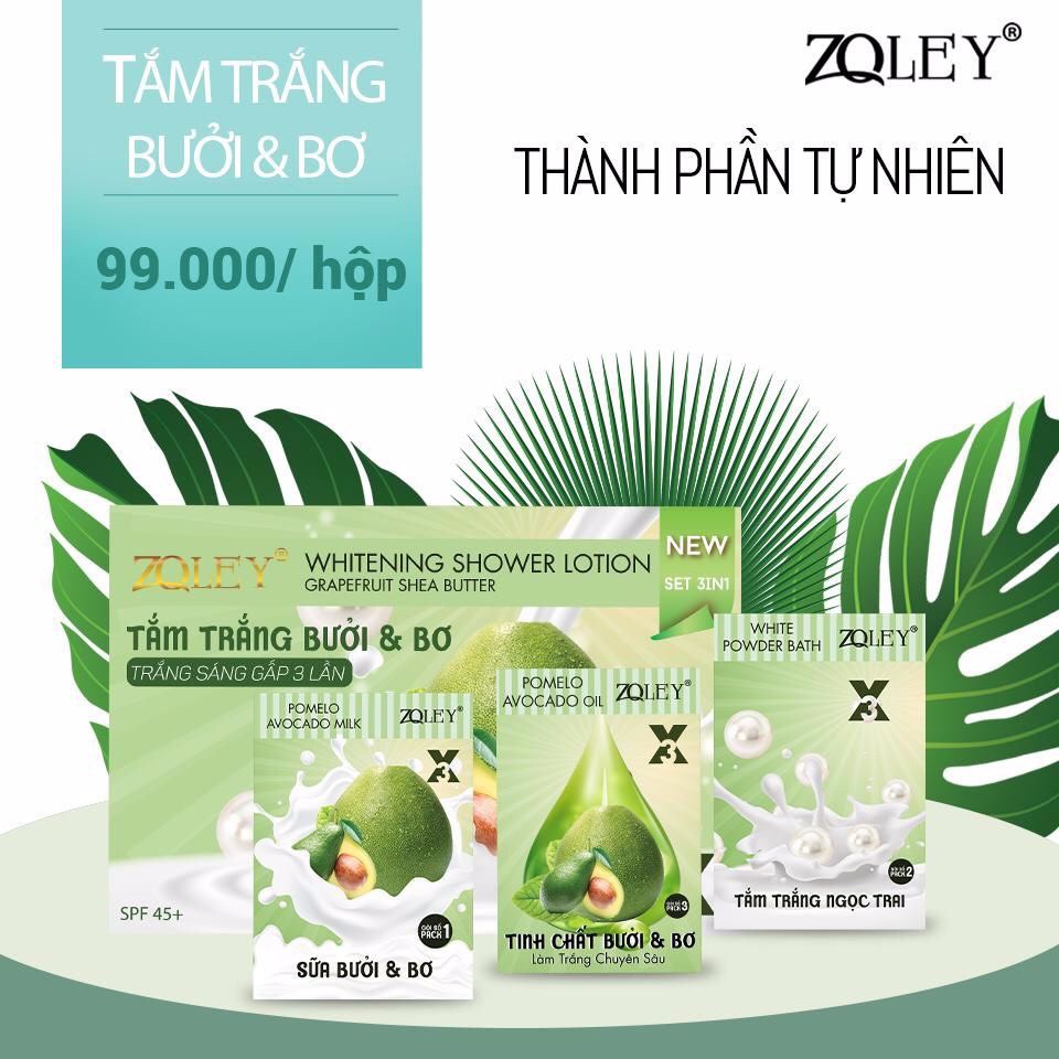 Combo 10 Hộp Tắm trắng bưởi bơ Zoley