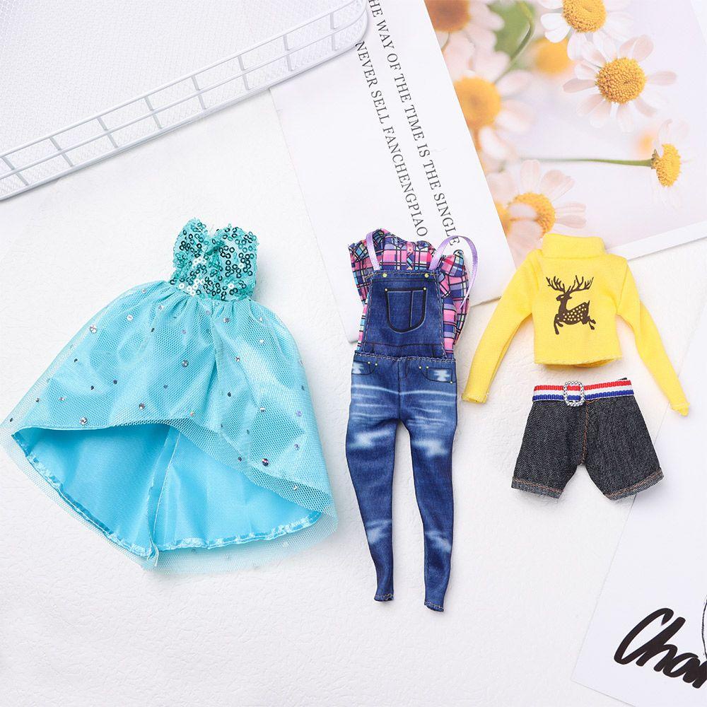 Bộ Quần Áo Trang Điểm Màu Cầu Vồng Cho Bé Gái