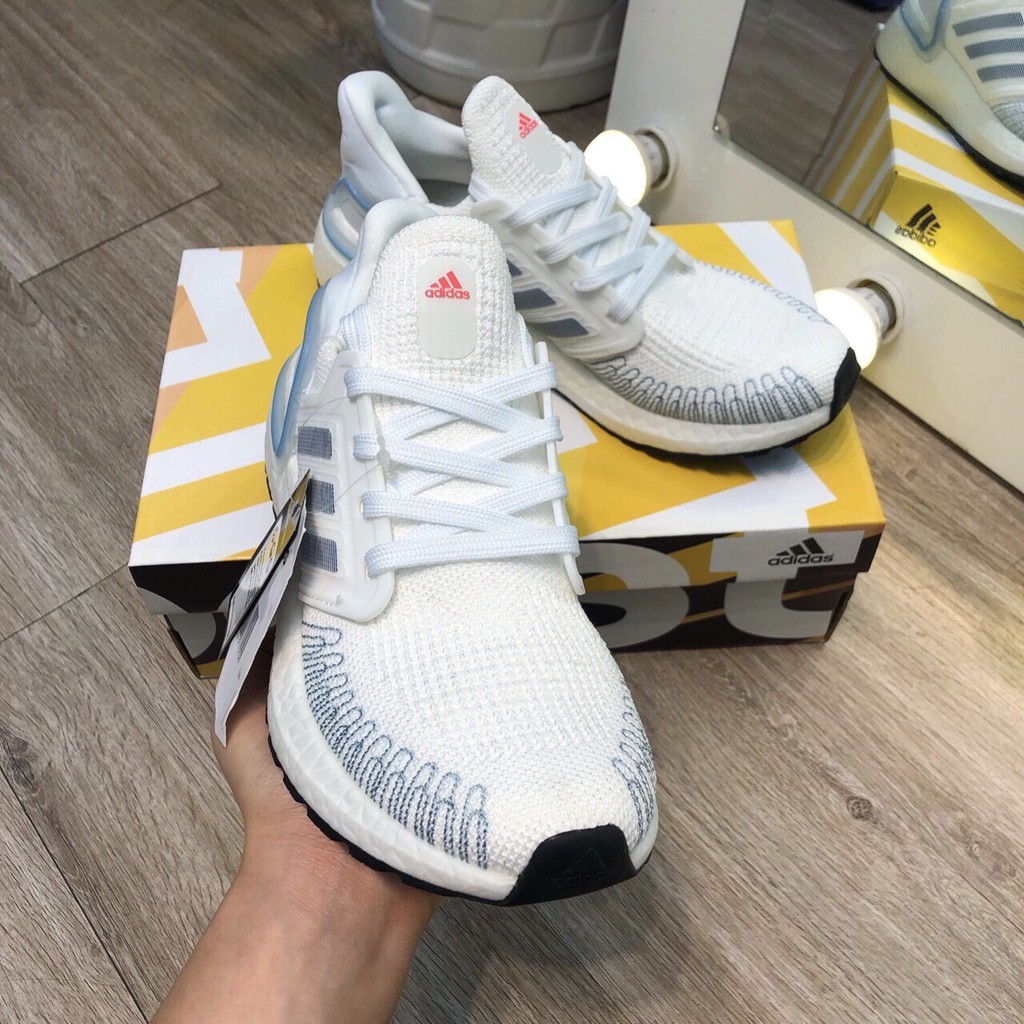 Giày Adidas Ultraboost 6.0 Trắng Sọc Xám - 1.1 + Tặng Thêm 1 bộ dây + Full Box + Full Bill + Full Phụ Kiện | BigBuy360 - bigbuy360.vn