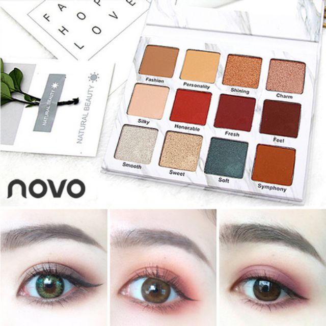 PHẤN MẮT NOVO VIVID COLOR 12 Ô | BigBuy360 - bigbuy360.vn