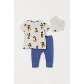 Set mickey quần dài 3 chi tiết HM săn sale