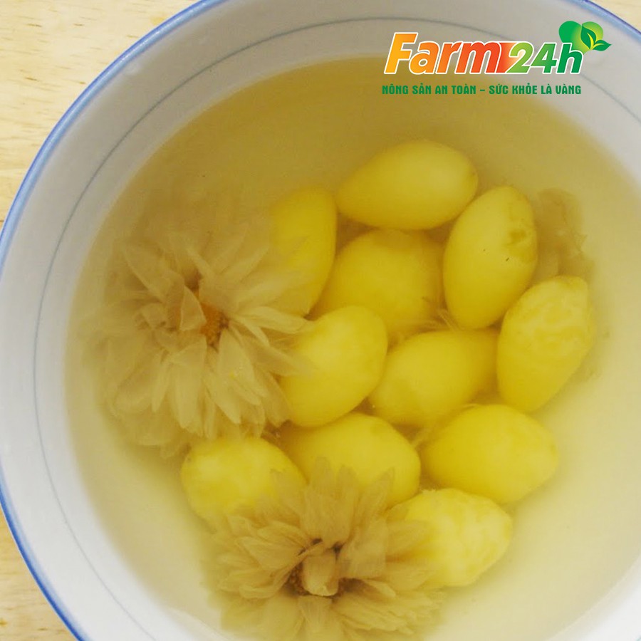 [100g] Bạch quả loại hạt to, nấu chè, chưng yến đều ngon, bùi dẻo ngon, tốt cho sức khỏe | Farm24h